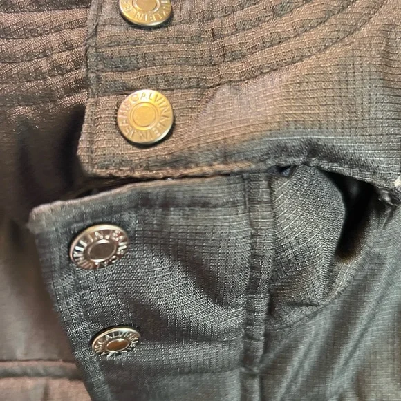 Calvin Klein winter Scuba black Jacket like New. Lined gray fleece. Extra warm - Picture 5 of 16